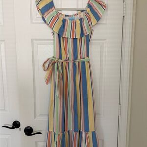 Draper James Multicolor Striped Dress